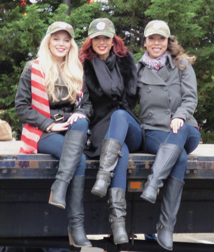 The American Bombshells at the 2015 Face of America ride start.