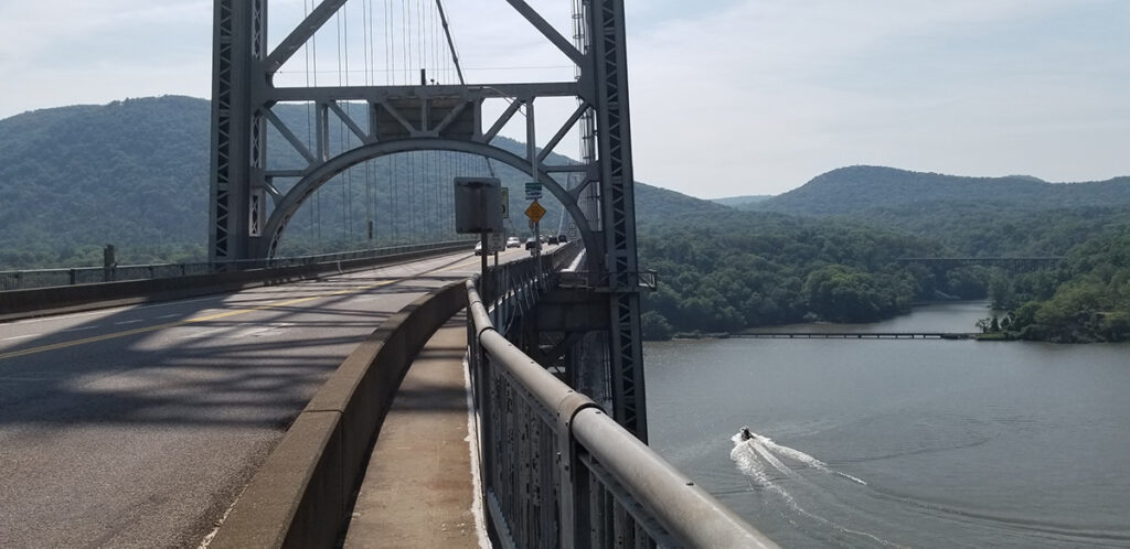 The Bear Mountain Bridge on the Hudson River