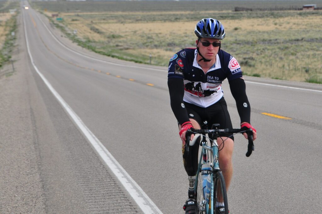 Brian Petras riding in 2010.