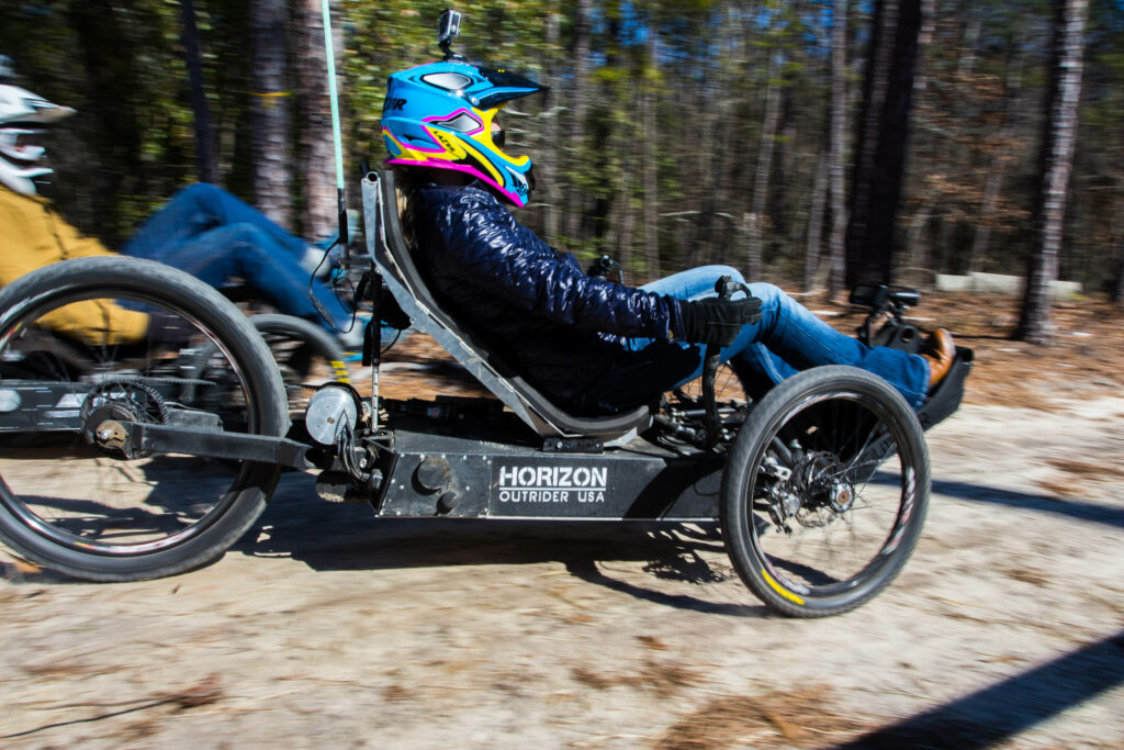 Ellerbe Kinard on a Horizon Outrider USA vehicle.