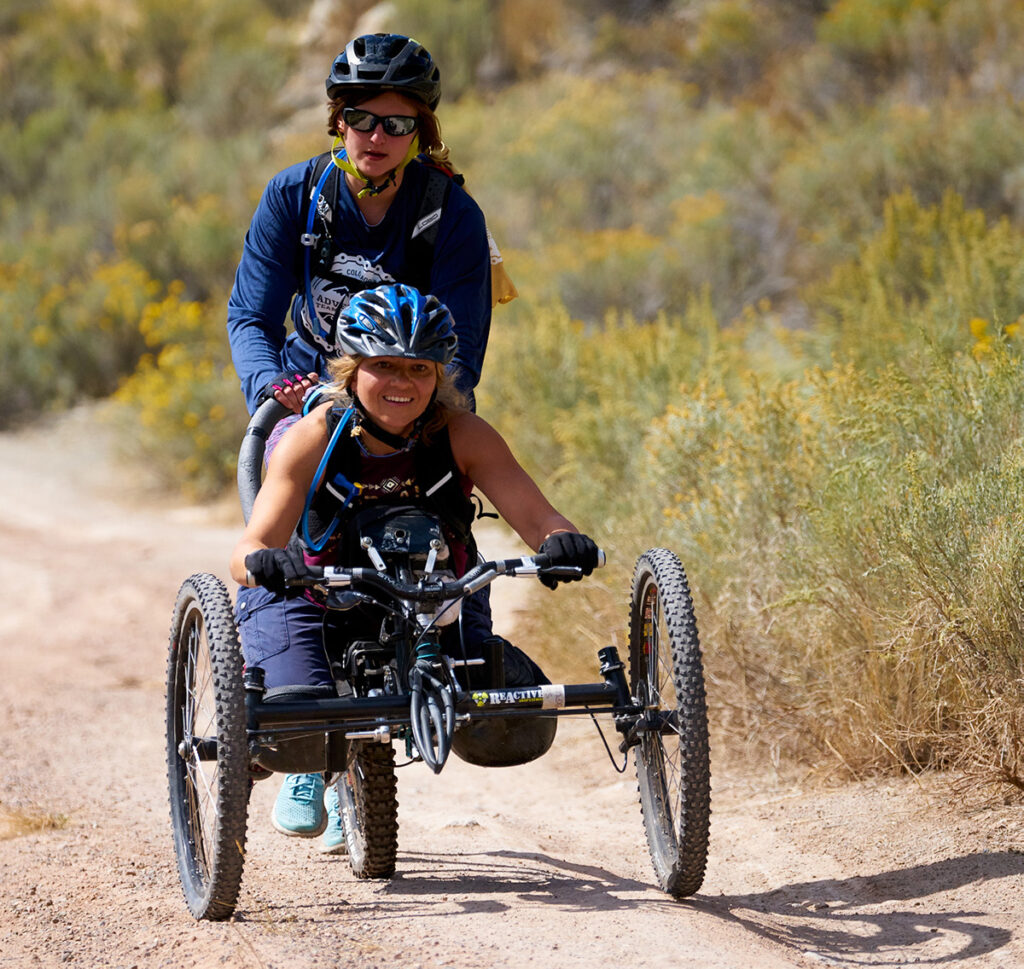 Hand cyclist at 2017 Challenge.