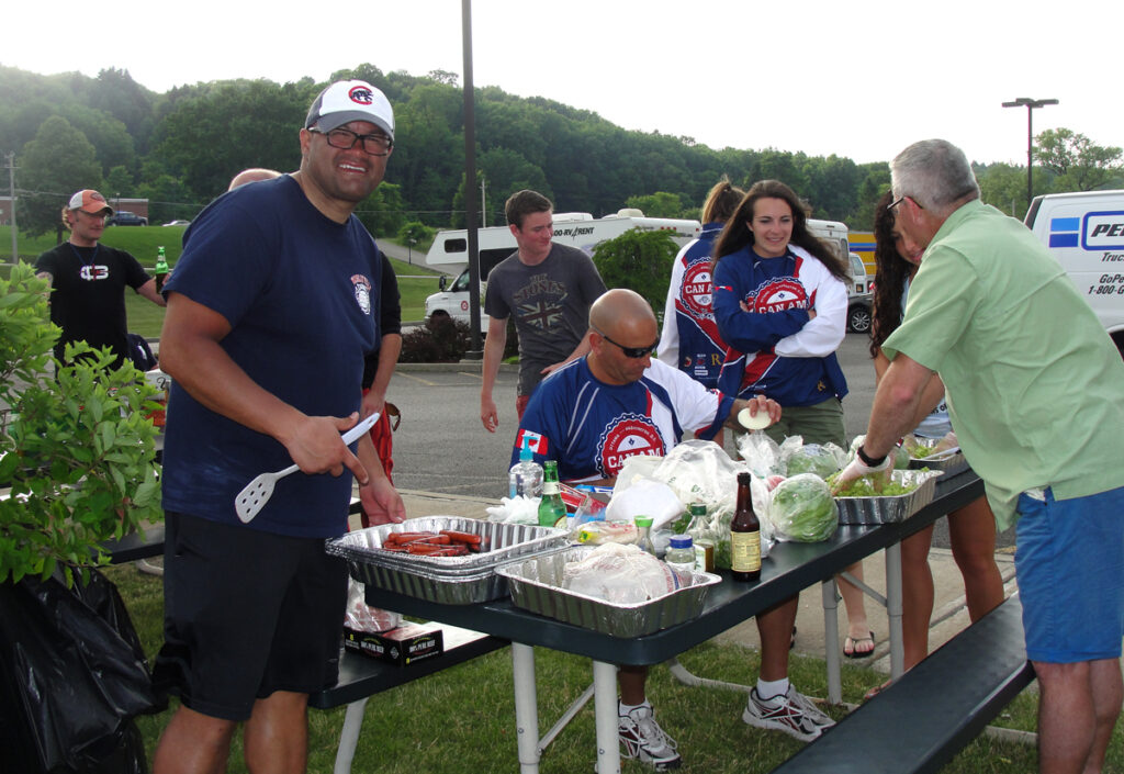 Jose Santiago cooks dinner at CanAm.