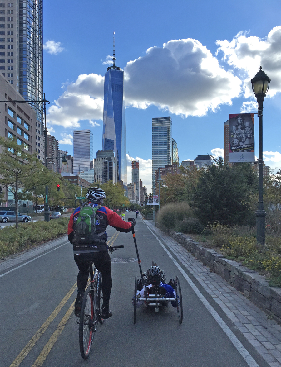 Cycling to the World Trade Center