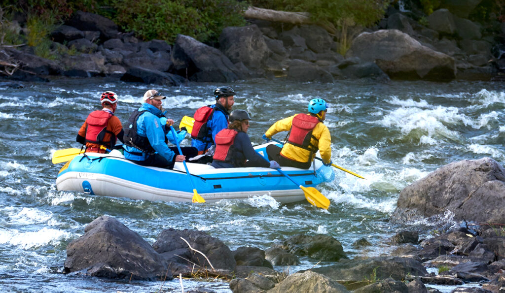 Rafting at the Challenge on the Colorado River.