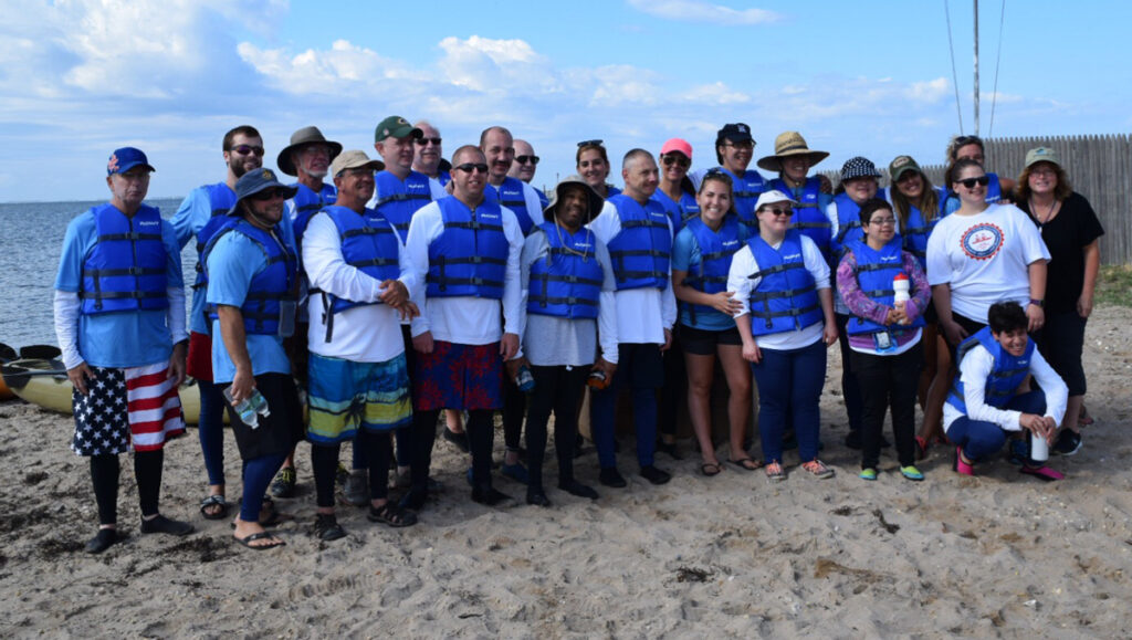 Team members at the start of the Challenge.